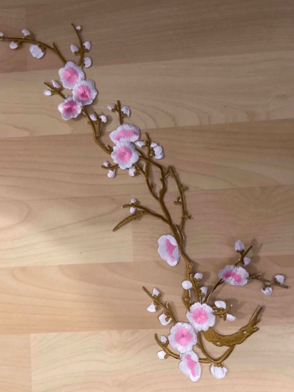 White Sakura Branch Patch